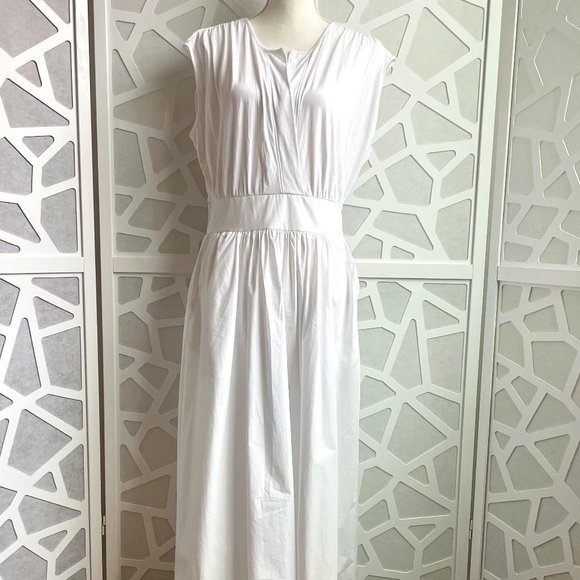 Banana Republic Dresses & Skirts - Banana Republic Maxi dress sundress with pockets, cotton white sz L large